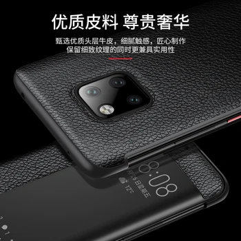 

Luxury Design For Huawei Mate 20 Pro Case Smart View Real Head Layer Cowhide Flip Phone Cover For Huawei Mate 10 20 X 20X Fundas