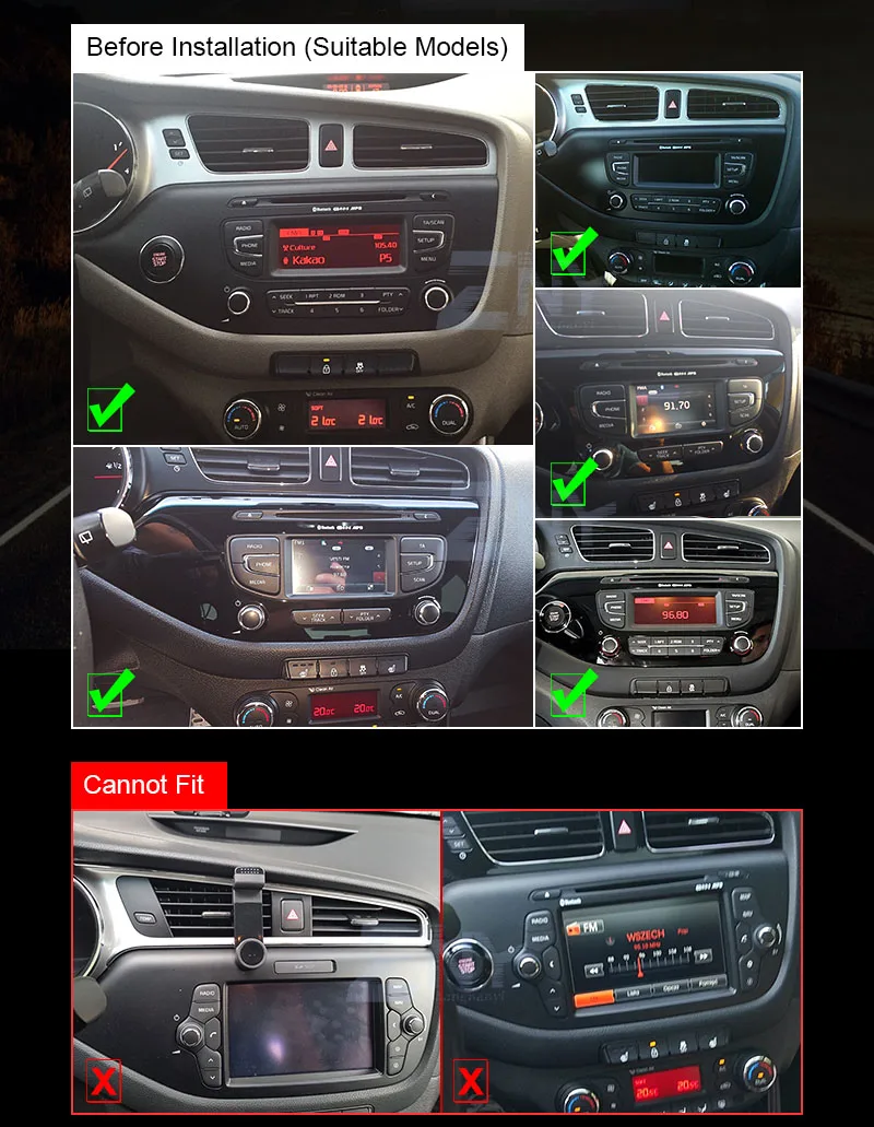Clearance 9 inch Android 8.1 2.5D Tempered HD Touchscreen Radio for KIA Ceed 2013-2015 with Bluetooth USB WIFI support SWC 2