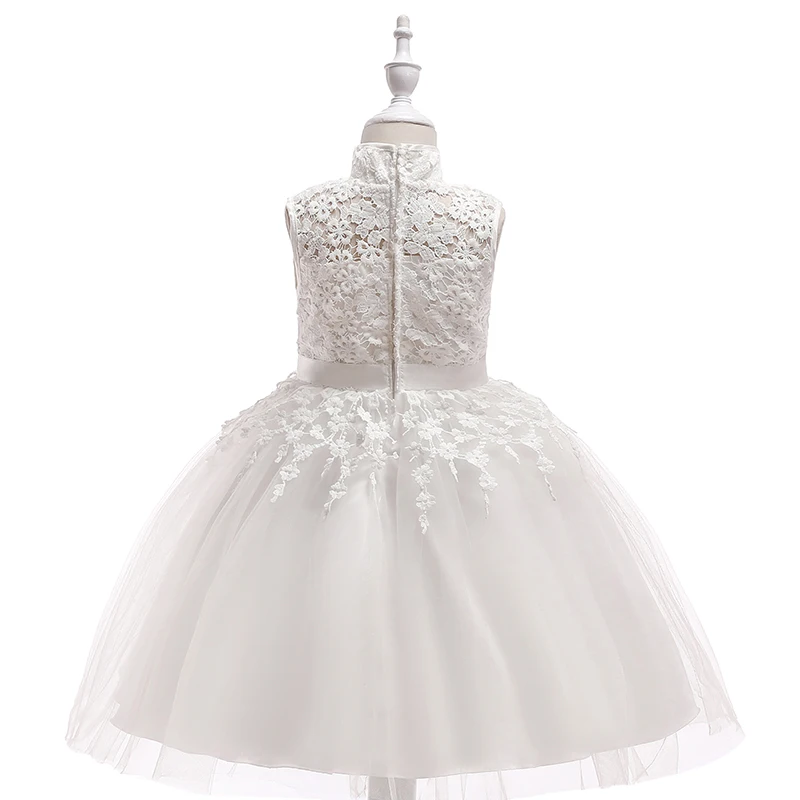 1361 15 De Réductionchampagne Courte Fleur Filles Robe Pour Mariage Col Haut Fleurs Petites Filles Pageant Fête De Mariage Petites Robes De