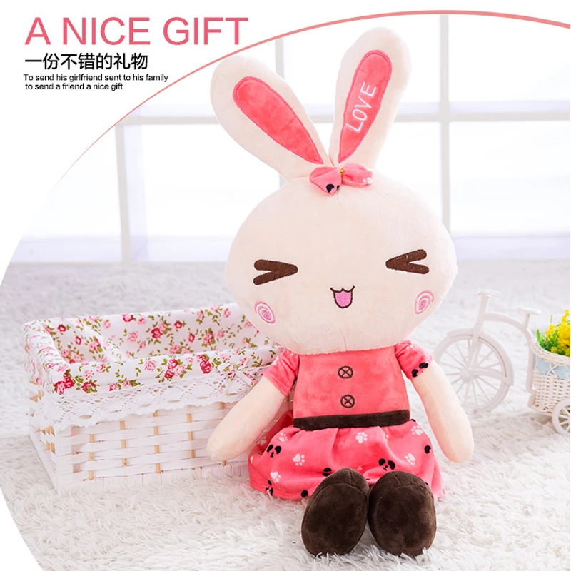 Плюшевая игрушка кукла кролик милая Подушка День рождения девушка Очаровательны кролик Размер: 60 см 80 110