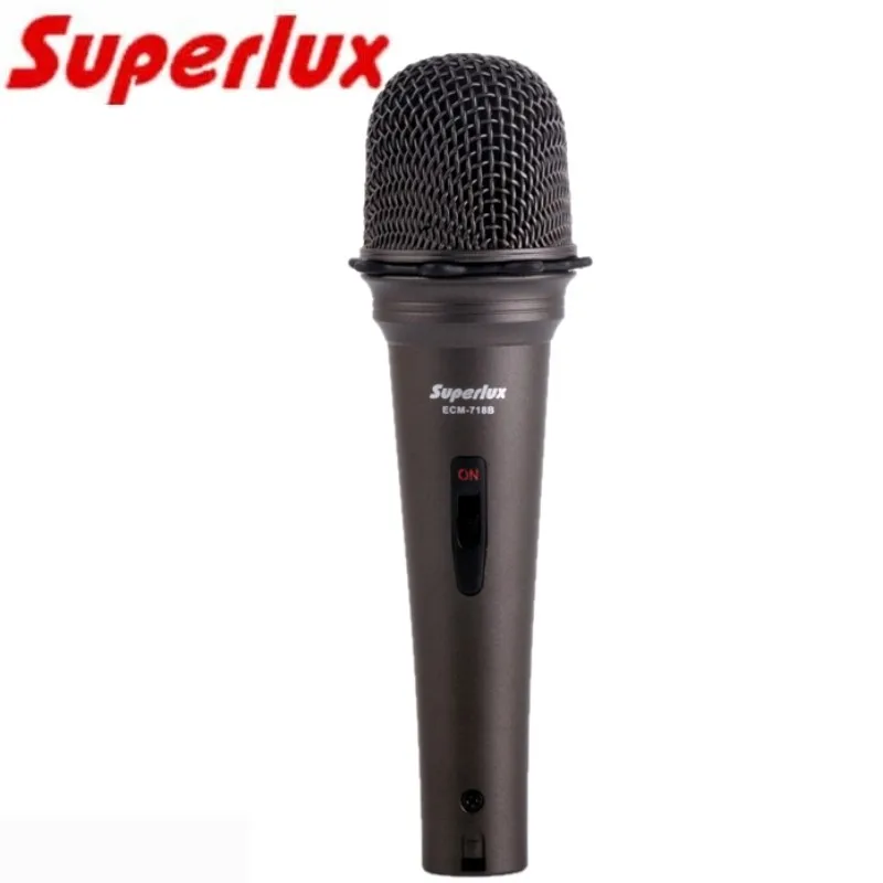 

Superlux ECM718B condenser microphone live broadcasting microphone for Household karaoke and recording studio with 3m cable