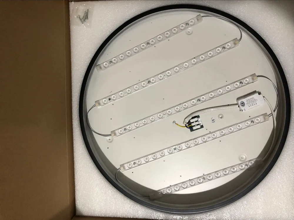 Conduziu a Iluminação Conduziu a Luz Conduziu a Lâmpada para Foyer Led Modern Ferro Acryl 5 Centímetros Fina Rodada Preto Branco Ouro Prata Lustre Lustre 20 QQ??20190505204229
