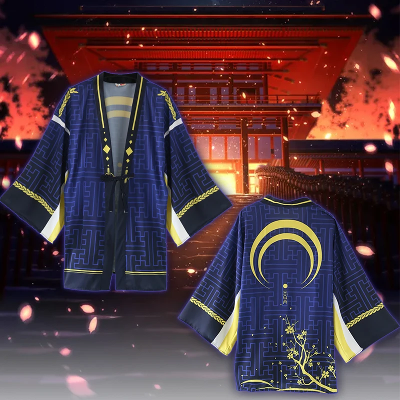 

Anime Touken Ranbu Online Mikazuki Munechika cosplay costume chiffon cloak bathrobe sunscreen clothing