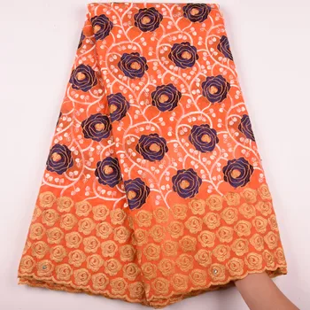 

2019 Fashion African Cotton Swiss Voile Lace In Switzerland High Quality Embroidery African Swiss Lace Fabric 5 Yards A1585