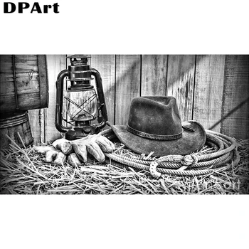 

Diamond Painting Full Square/Round Drill Coal Lamps and Cowboy Hats 5D Daimond Embroidery Painting Cross Stitch Rhinestone X080