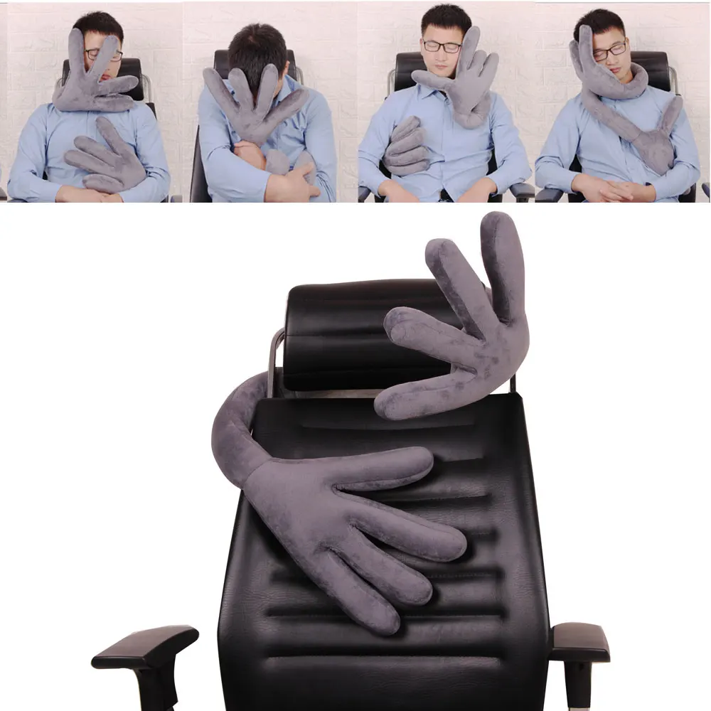 

Travel Bend Pillow Airplane Multi-function Car Pillow Hand Shape Neck Comfortable Memory Office Pillows Head #