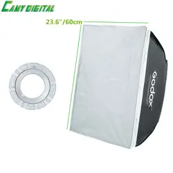 Godox 60*60 см/23,6 "x 23,6" Speedlite Студия Строуб Flash фото Светоотражающие квадратный Softbox диффузор BW60 * 60 для Bowens горе