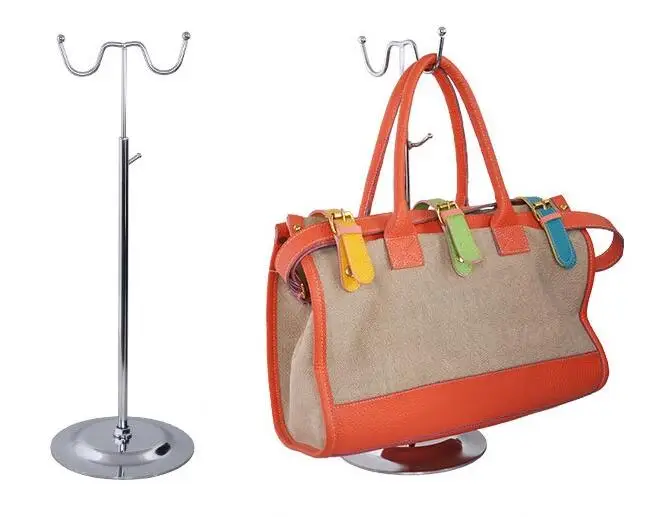 

5pcs Fashion Handbag display stand women bags holder adjustable metal hooking holder wig purse hat scarves Clothes display rack