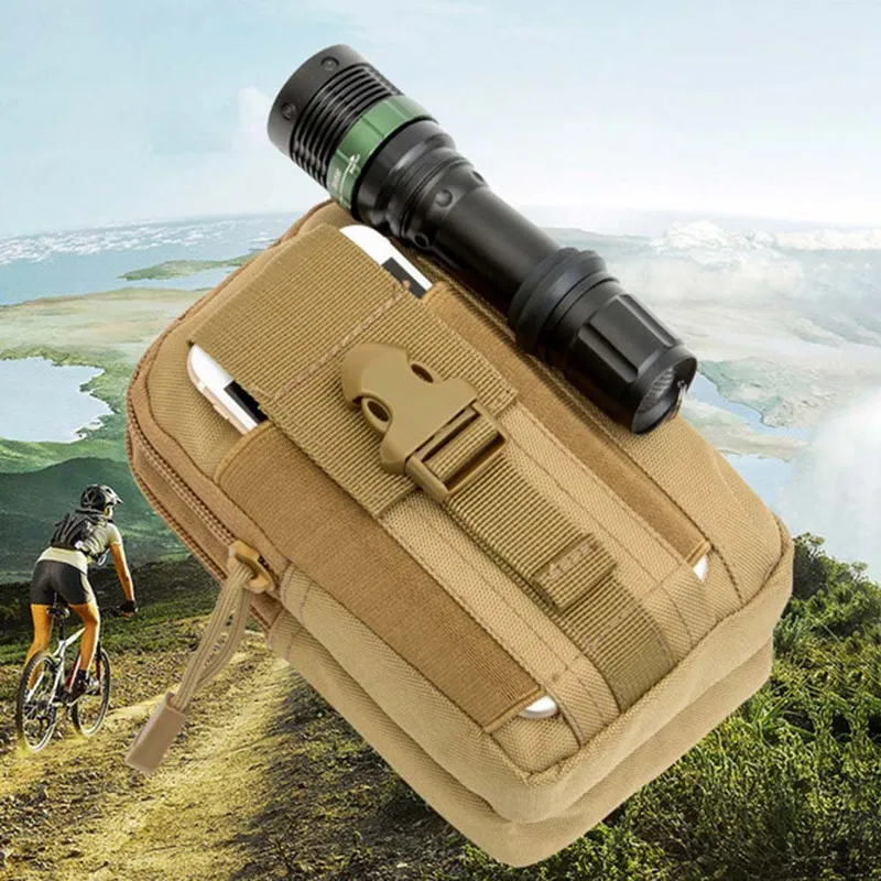 Táctico EDC Utility Gadget bucles cintura bolso militar teléfono bolsa cinturón funda al aire libre Camping escalada bolsa