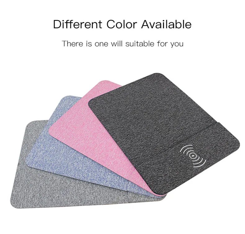 QI 10W Mouse Pad Wireless Charger For Iphone X Iphone 8 Samsung S9 S8 Note 8 Fast Charge QC 2.0 QC 3.0 Charger Pad For LG G5 (6)