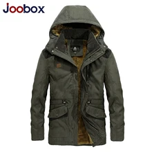 Марка военный парка Для мужчин зимние теплые толстые Для мужчин s пуховики и пальто шерстяная подкладка с капюшоном зимняя куртка Для мужчин мужской пиджак