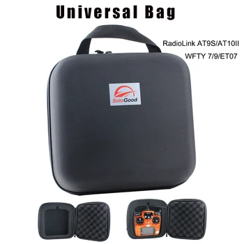 

Portable Transmitter Remote Control Bag Carrying Suitcase Case Hand Box Waterproof Hardshell for Radiolink AT9S WFT07 WFT09II