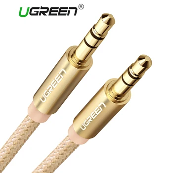 Ugreen Jack 3.5 Aux Cable for iPhone Gold-Plated 3.5mm Jack Male to Male Audio Cable for Car iPhone MP3 / MP4 Headphone Speaker