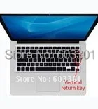 Силиконовый протектор клавиатуры для ЕС версии Mac book Air 11,". Чехол для клавиатуры 11," EU macbook air