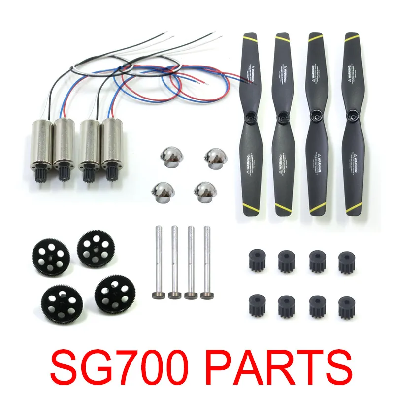 SG700-S SG 700 RC Drone Toy Spare Parts Motors Engines Gear Blade Propeller Fixed Cover Iron Shaft Quadcopter Spare Accessories