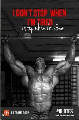 

Muscle Male Bodybuilding Motivational Quote Art SILK POSTER Decorative Wall painting 24x36inch