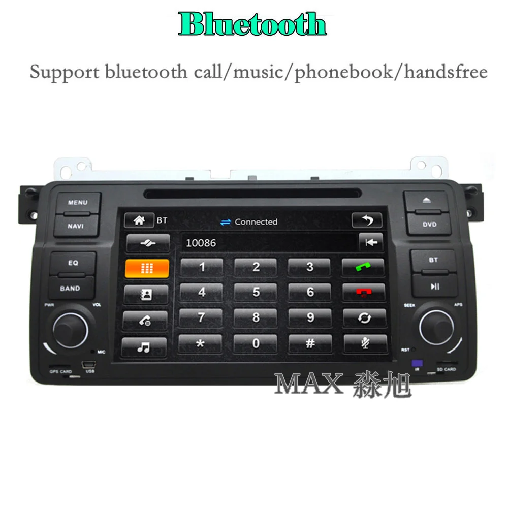 Excellent MAX Car Radio GPS Navigation System For BMW E46 M3 Bluetooth Call/Music Free Maps Steering Wheel Control 2