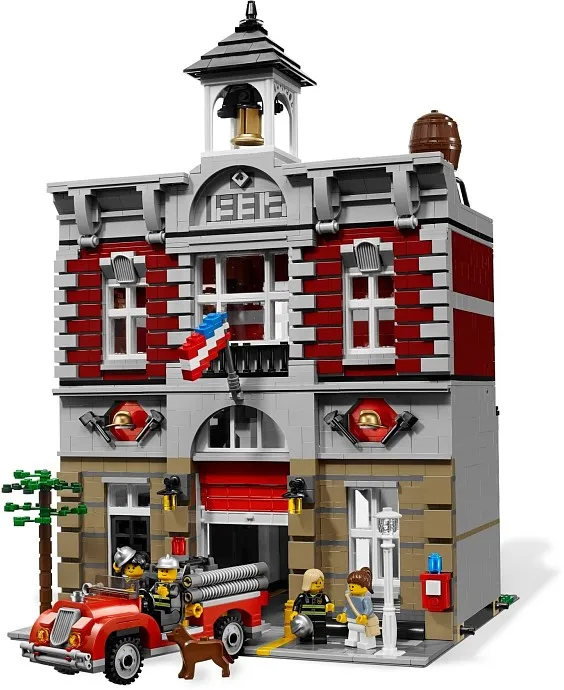 

15004 City Street Fire Brigade Town Hall Building Kits Blocks Bricks 2313Pcs Compatible with Legoings Children Gifts