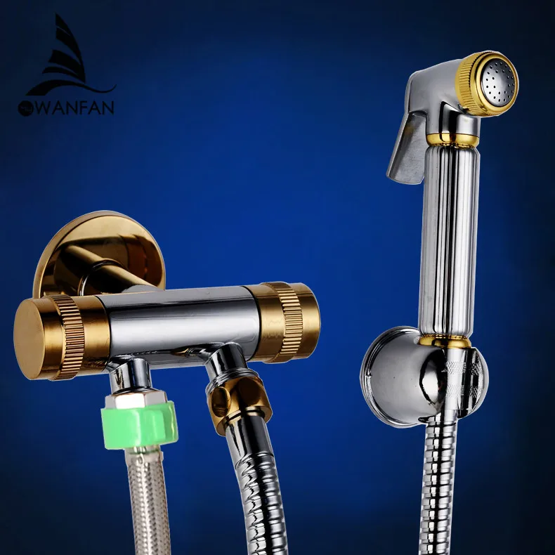Bidets Single Cold Angle Copper Bathroom Toilet Shower Blow fed Spray