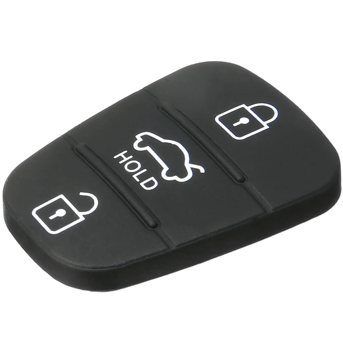 1pcs 3 Button Remote Key Fob Case Rubber Pad For Hyundai i20 i30 Kia Solaris Rio Sorento Sportage Ceed Flip Key