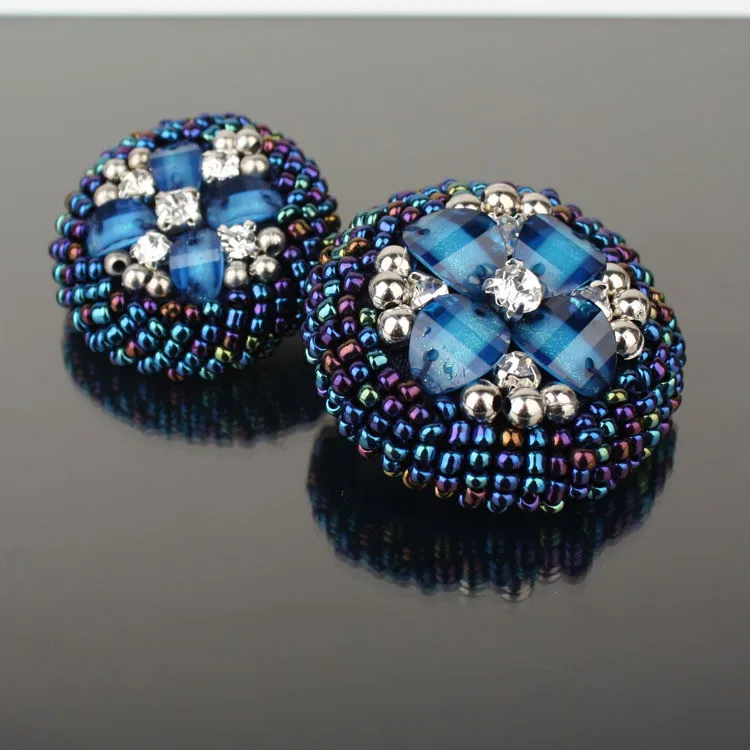 10pcs/lot Sewing Buttons Rhinestone Buttons Shank, Flower Shaped Shank