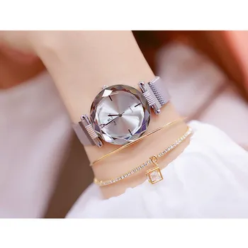 

Ladies Quartz Watch High-end Linked Watch Custom Brand New Fashion Hot Women's Watch Magnet Belt Women's Watch