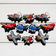 Одна 1 шт. самолеты ПВХ обувь амулеты аксессуары для обуви украшения обуви пряжки аксессуары подходят браслеты Croc JIBZ