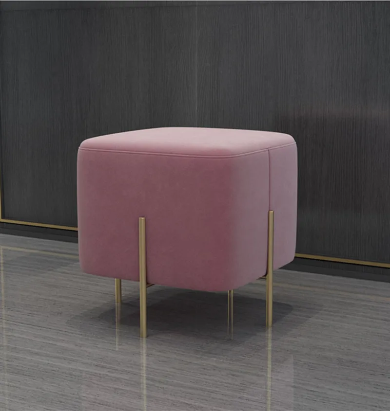 

Nordic Home Network Red Dressing Stool Shoe Change Shoe Bench Door Wear Shoe Bench Seat Bench Sofa Bench Bedroom Bed End Stool