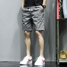 Летние повседневные шорты мужские хлопковые шорты модные шорты в уличном стиле бермуды Homme короткие дропшиппинг брендовая одежда