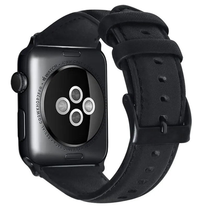 Кожаный ремешок для восковой браслет с маслом Apple Watch band 4 44 мм 40 Мужские часы