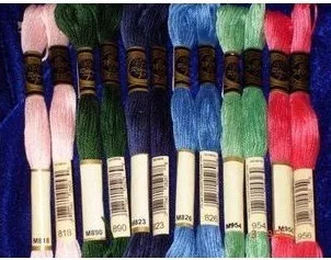 

Original French DMC Thread Embroidery Cross Stitch Floss Thread 8.7 Yard Long 6 Strands cross stitch skeins Higher quality