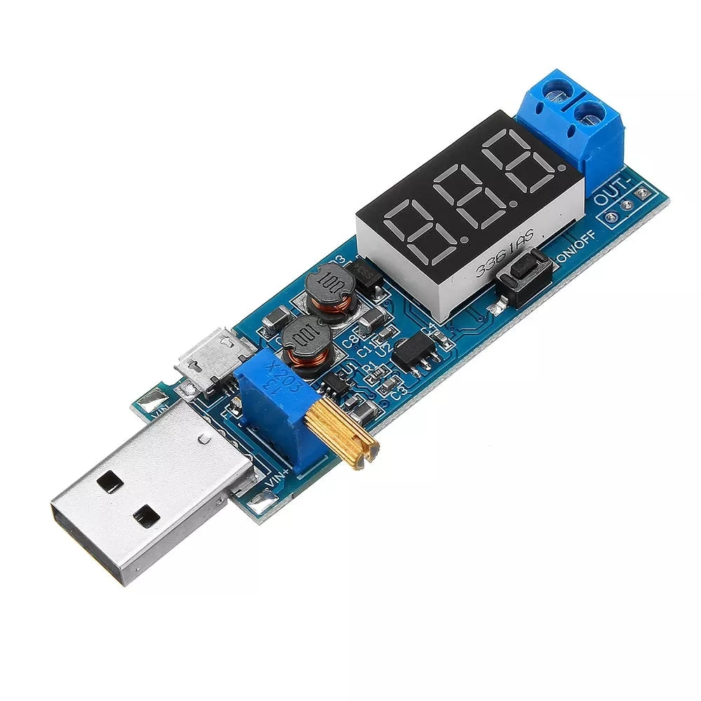 

DC 3.5- 12V To DC 1.2-24V DC-DC USB Step UP / Down Power Supply Module Adjustable Boost Buck Converter