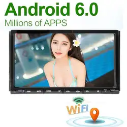4 ядра Android 6.0 dvd-плеер автомобиля Радио стерео двойной DIN GPS Bluetooth головное устройство поддерживает 4 г/3G SWC screenmirror OBD2