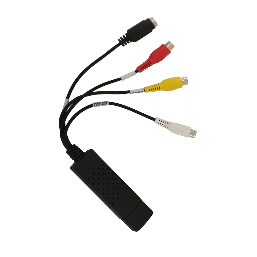 USB 2,0 адаптер для видеосъемки конвертер 1 канал Захват аудио, видео карта с стерео аудио RCA s-видео вход для ПК ноутбука