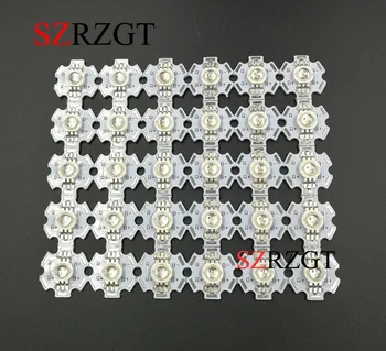 

10-100pcs 3W RGB Color 6pin LED Chip LED Light Lamp Part With 20mm Star Base