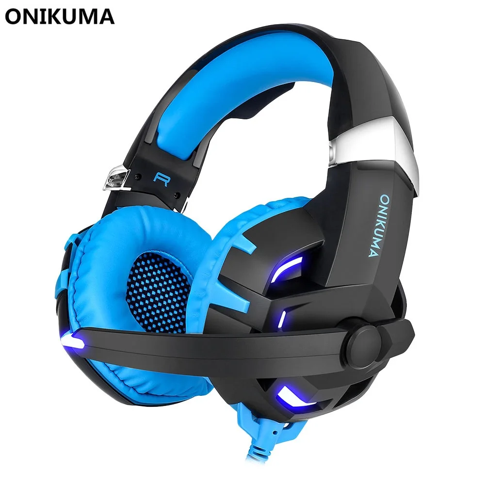 ONIKUMA K2 игровая гарнитура casque 7,1 канала стерео звук USB проводные наушники с микрофоном для компьютера Gamer