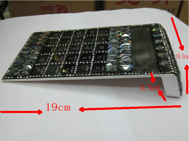 Настоящий Двойной источник питания многофункциональный калькулятор с бриллиантами Стразы Календарь Будильник музыкальный таймер