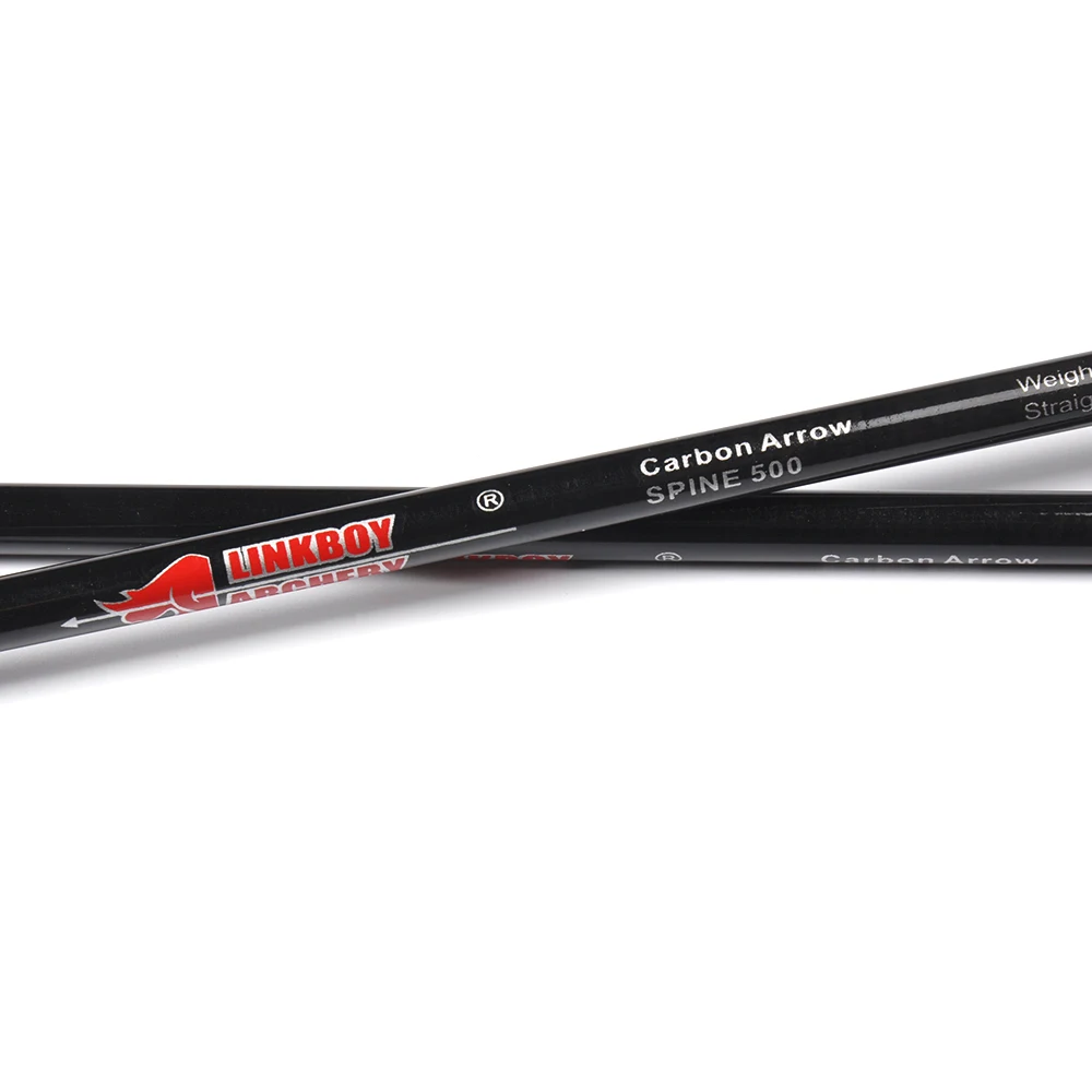 Online 12 24 Pcs Wirbelsäule 300 340 400 500 Reine Carbon Pfeil Welle DIY Pfeil für Jagd Schießen Bogenschießen outdoor