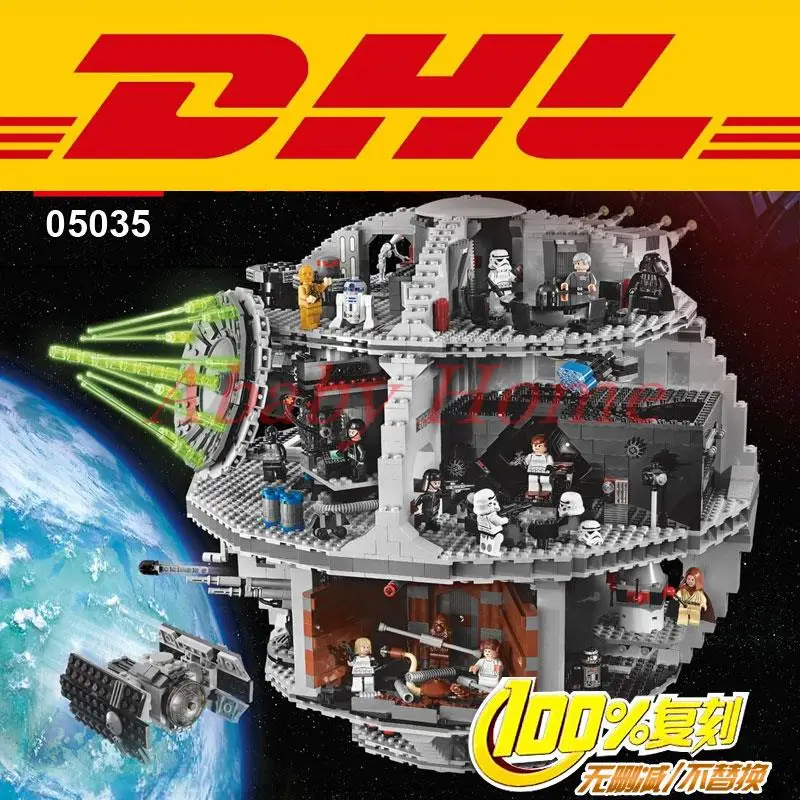 Star Wars Death Star font b LEPIN b font 05035 3804pcs Building Block Bricks Toys Kits