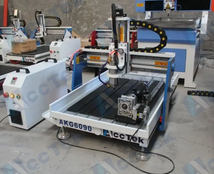 

Acctek desktop 3d cnc machine 6090/6012 for wood/acrylic/stone/aluminum/metal with rotary device water tank cooling