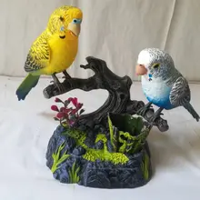 Около 15x13x13 см Электрический товары для Птиц голос управление пары игрушка для попугаев Рождественский подарок w6980