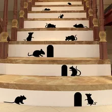 Adesivo de parede decorativo para escada, adesivo para escadas engraçado diy de vinil para casa