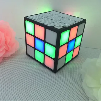 

Bluetooth Stereo Mini subwoofer colorful lights around the car speakers can call 3D