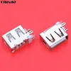 Cltgxdd 1PCS USB Type-A Female PCB Mount Socket Connector Vertical USB A Female Socket Jack Connector Flat 90 degree ► Photo 2/4