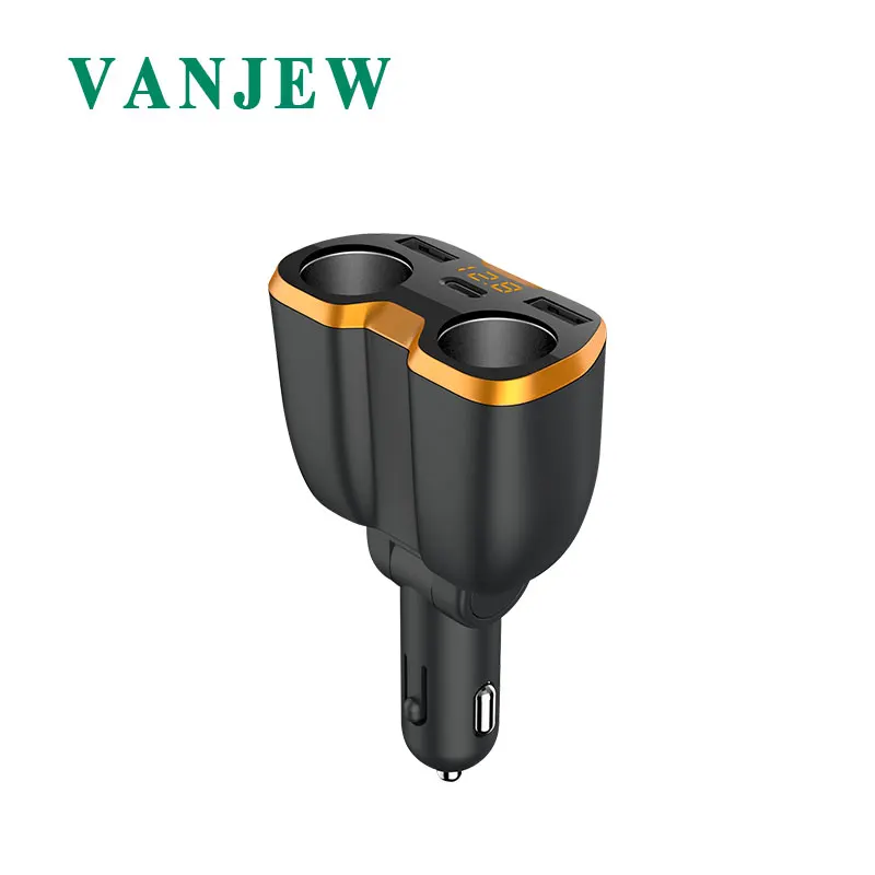VANJEW C46 2 USB порта автомобильного прикуривателя Автомобильное зарядное устройство