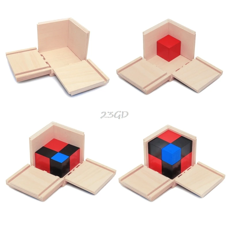 Preety Малыш для раннего обучения по системе Монтессори алгебры Математика Бином куб набор деревянная игрушка MAY2_35