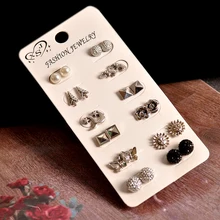 Новая мода для женщин ювелирные изделия из мультфильма «Холодное сердце» ; вечерние серьги в форме Луны красивое сочетание и соответствует 12 пар/компл. Серьги Подарки