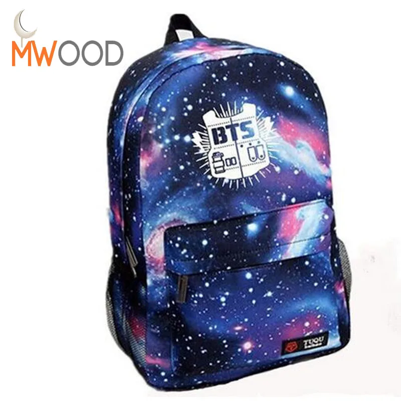 

Scione Nylon Sport Bag for Women Fitness Galaxy Backpacks BTS Printing Shoulder Travel Bag Sac Courses bolsos bimba y lola