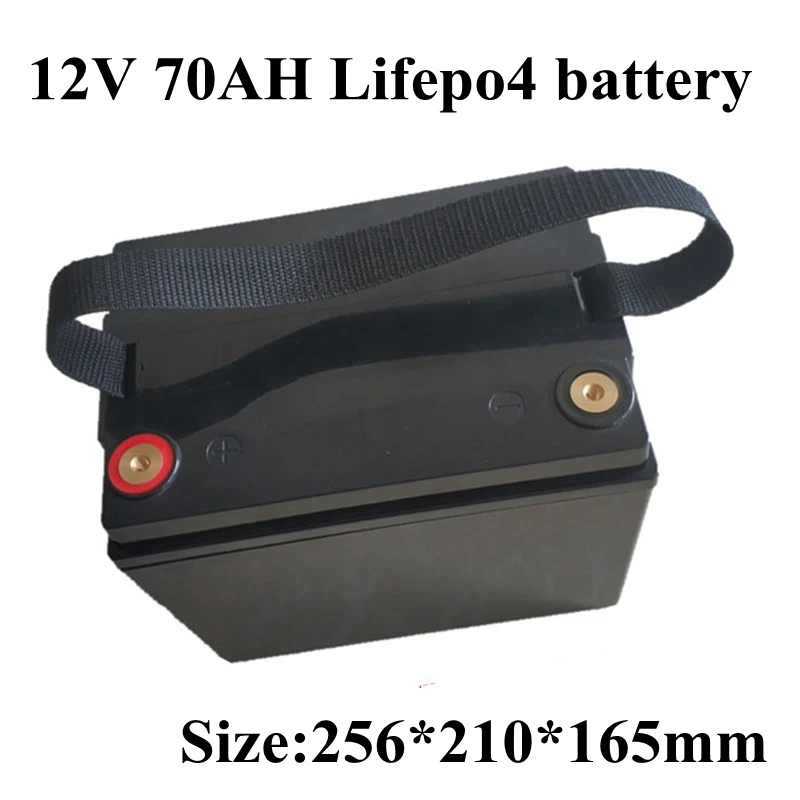 Водонепроницаемый Lifepo4 12v 70ah литиевая батарея Batteria BMS 4S 12 8 V для гольф кары лодка
