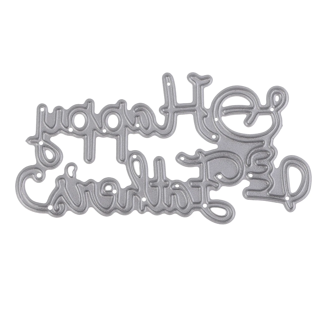 Carbon Steel Metal Cutting Die Stencil DIY Scrapbooking Card Album Embossing - Happy Father's Day